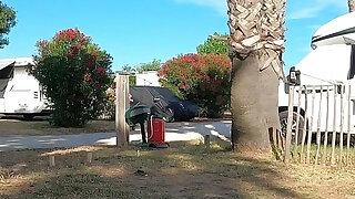 Kinky Couple Games at French Nudist Beach Campsite