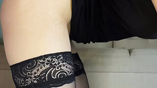 Great Butt Plug in Tight Ass and Fingering Pussy