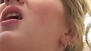 Cleaning Lady Fucked and Cummed on Asshole by Big Amateur Cock in Bathroom