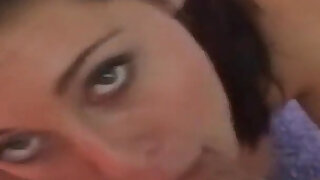 Small tits brunette engaging in hard sex with big dick