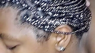 Massage with Tit and Pussy Sucking